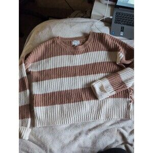 Pink republic striped sweater size XL